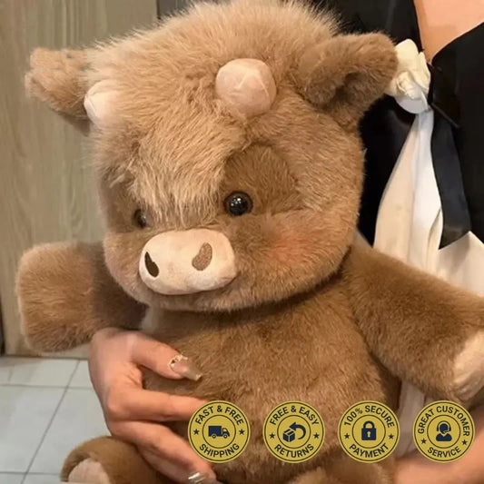 Running Highland Cow Plush Toy