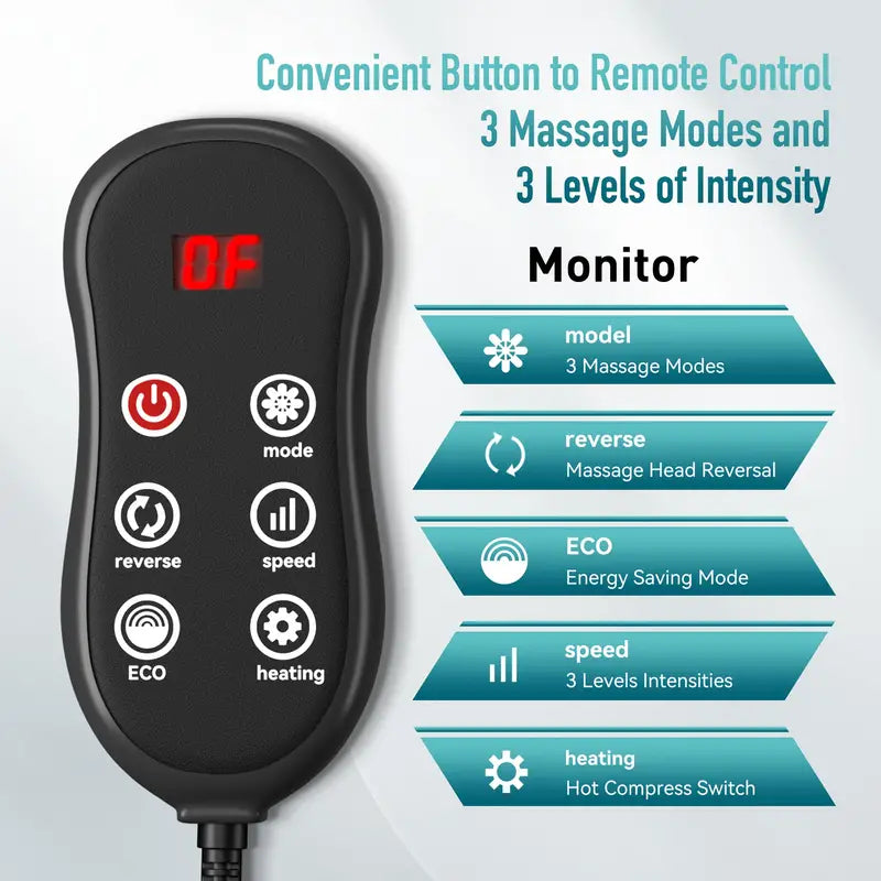 Masseur électrique pieds et mollets chauffant