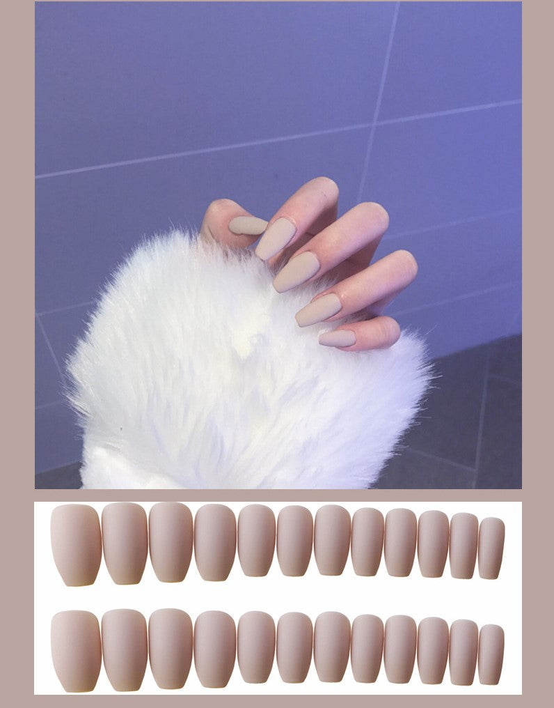 Faux ongles ballerine givrés
